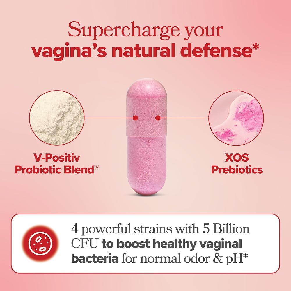 Her Ritual Vaginal Probiotic Capsules — Supports pH Balance, Odor Control & Yeast Balance | 60 Vegan Capsules