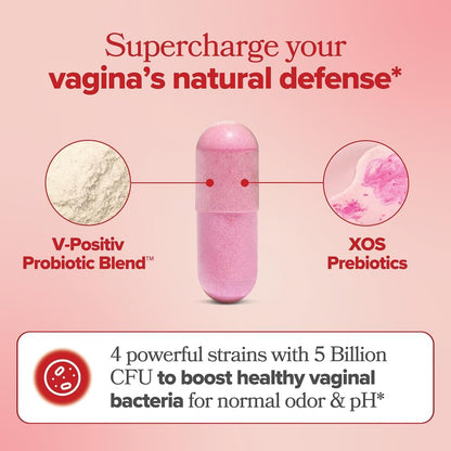 Her Ritual Vaginal Probiotic Capsules — Supports pH Balance, Odor Control & Yeast Balance | 60 Vegan Capsules