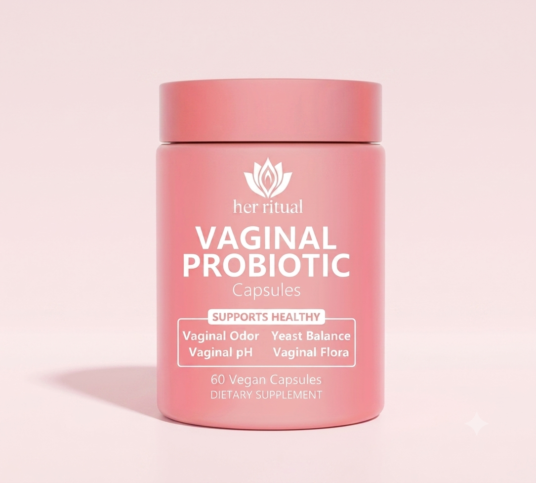Her Ritual Vaginal Probiotic Capsules — Supports pH Balance, Odor Control & Yeast Balance | 60 Vegan Capsules
