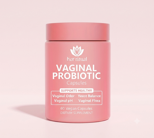 Her Ritual Vaginal Probiotic Capsules — Supports pH Balance, Odor Control & Yeast Balance | 60 Vegan Capsules